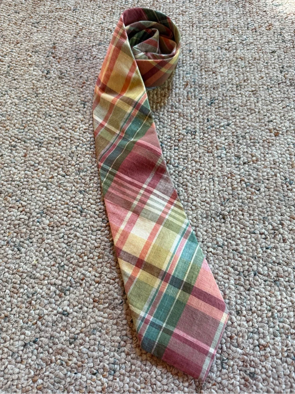 Jos A. Banks Set of Two Vintage Madras Ties Like New